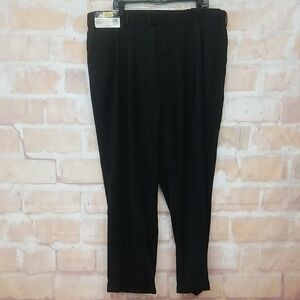 NWT Roundtree & Yorke Size 42X30 Men's Black Dress Pants